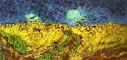 Vincent Van Gogh korpar flygande over sadesfalt France oil painting artist